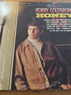 Bobby Goldsboro Honey Vinyl Record,Run to me,Pardon me miss,1968 Pop,Country